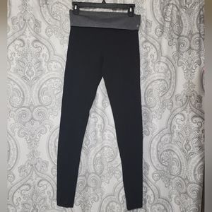 Victoria's Secret folder over leggings